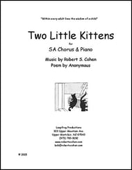 Two Little Kittens SA choral sheet music cover Thumbnail